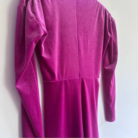 Atlein Collective Pink Velvet Cocktail Dress XS - Picture 9 of 9